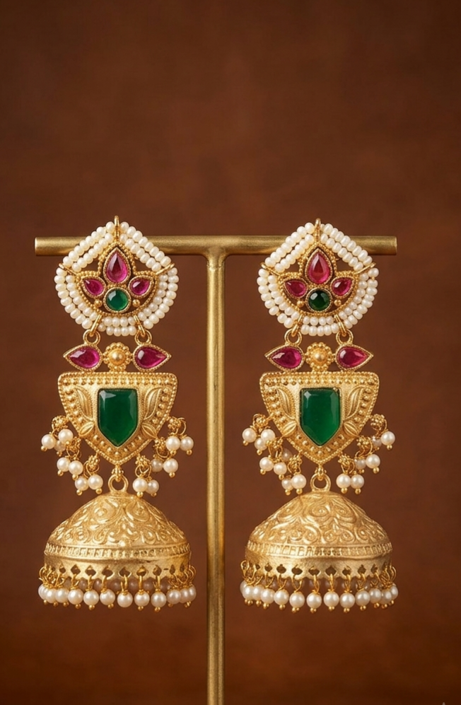 Prathyusha Multicolored Jhumka