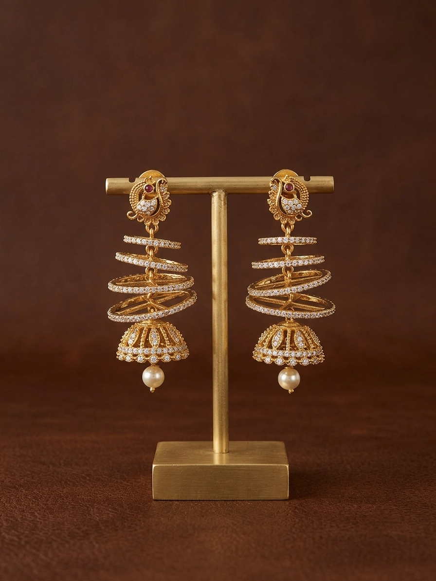 Kaashi Spiral Jhumka