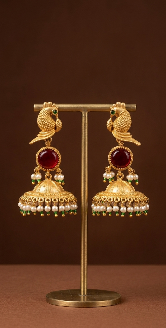 Mayil Temple Jhumka