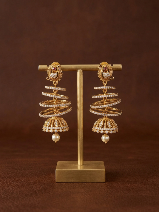Kaashi Spiral Jhumka