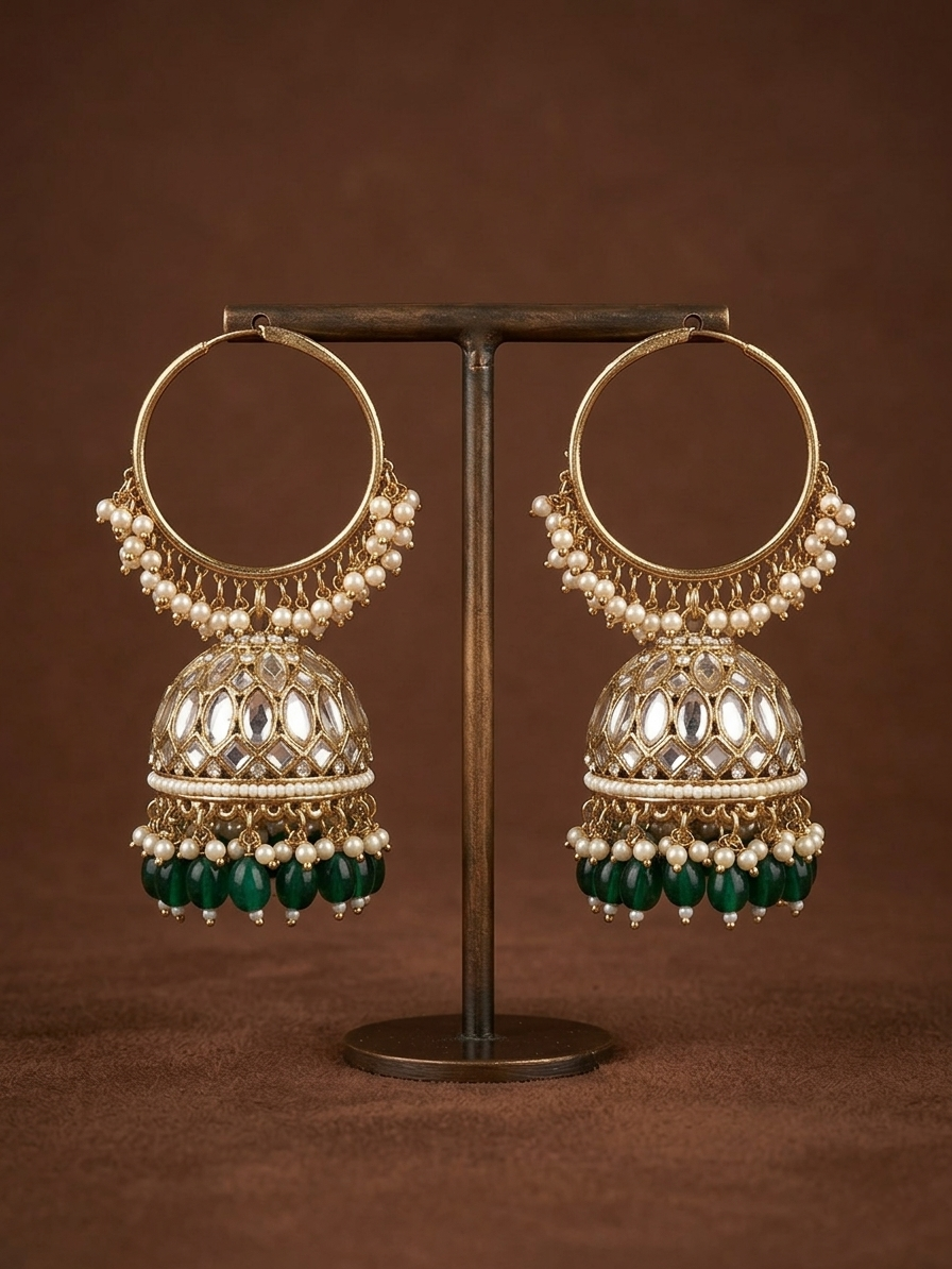 Manjari Hoop Eearings