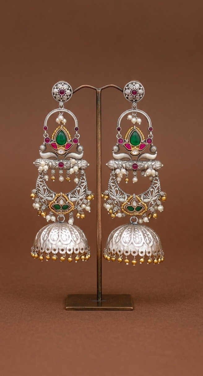 Anila Oxidized Jhumka